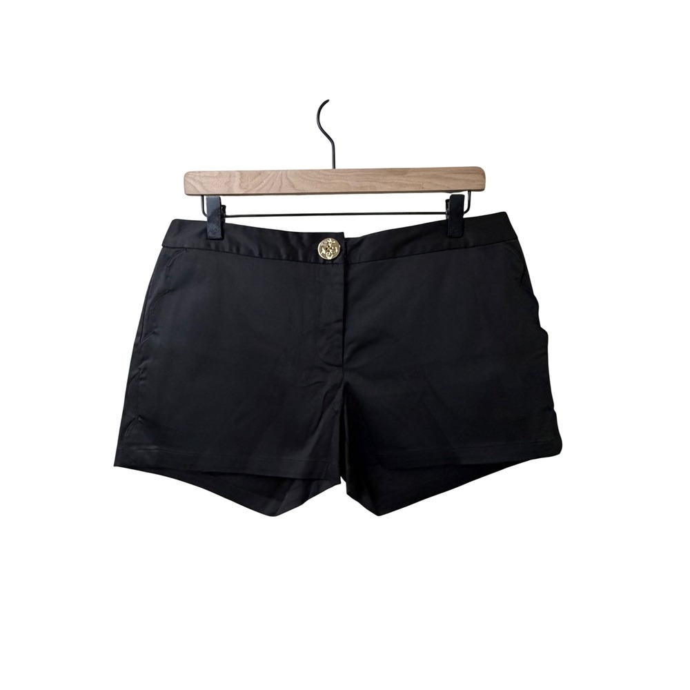 Julie Brown NYC Coastal Prep Scalloped‎ Shorts Gold Anchor Size 6